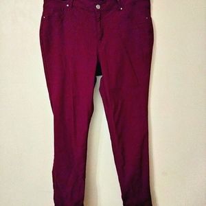 2x Burgundy Pants